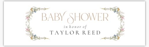 Design Preview for Baby Shower Vinyl Banners Templates, 2.5' x 8' Indoor vinyl Single-Sided
