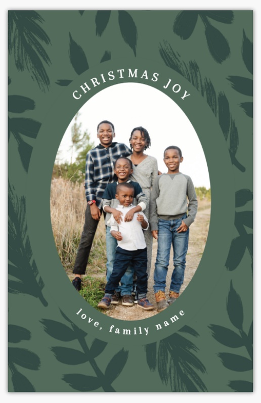 Design Preview for Patterns & Textures Christmas Cards Templates, Flat 4.6" x 7.2" 