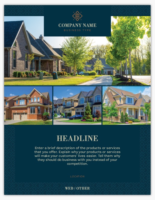 Design Preview for Real Estate Appraisal & Investments Custom Flyers Templates, 8.5" x 11"