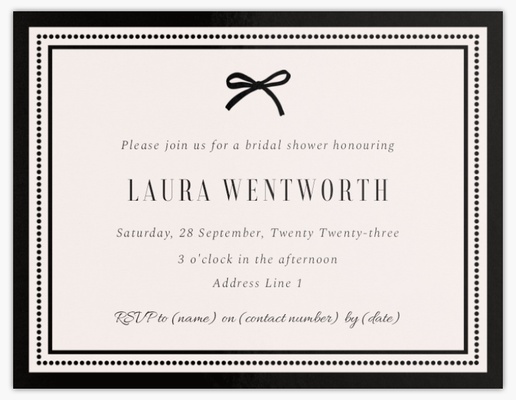 Design Preview for Design Gallery: Bridal Shower Invitations & Announcements, Flat 13.9 x 10.7 cm