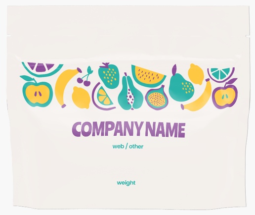 Design Preview for Fun & Whimsical Stand-Up Pouches Templates, 17.5 oz. (7.25" x 6" x 2") 