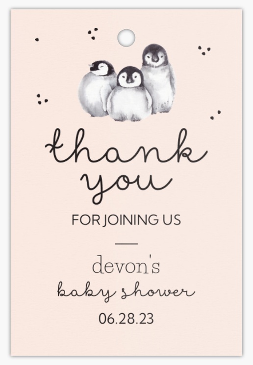 A thank you baby gray design for Baby Shower with 1 uploads