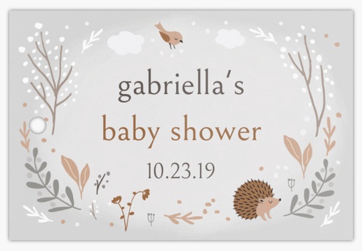 A rustic nature gray design for Baby Shower