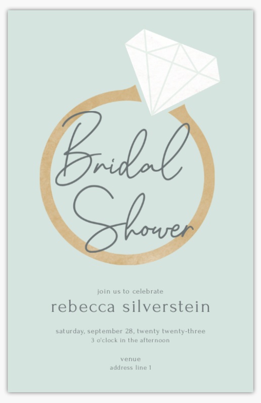A engagement ring bridal shower gray brown design for Summer