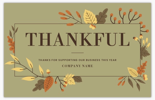 A fall thanks for your business gray brown design for Business