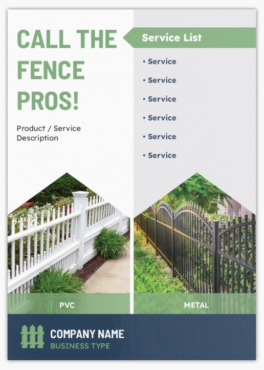 Design Preview for Design Gallery: Fencing & Decking Postcards, A6 (105 x 148 mm)