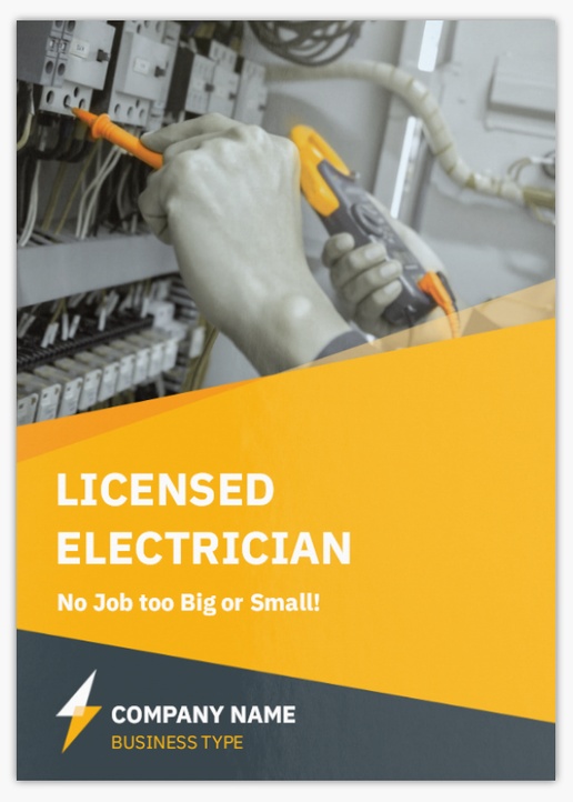 Design Preview for Design Gallery: Electricians Postcards, A6 (105 x 148 mm)