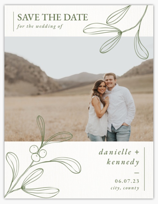Design Preview for  Save the Date Cards Templates, 5.5" x 4"