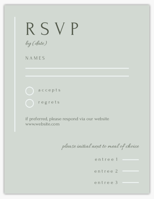 A rsvp new2023 gray design for Traditional & Classic