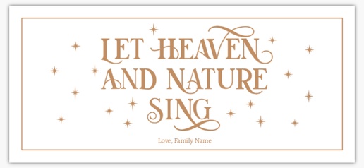 Design Preview for Religious Christmas Cards Templates, Flat 4” x 8” 