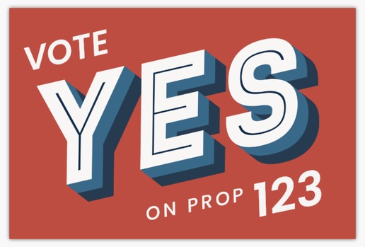 Design Preview for Political Yard Signs, 12" x 18" Horizontal