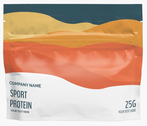 A nutrition protein gray orange design