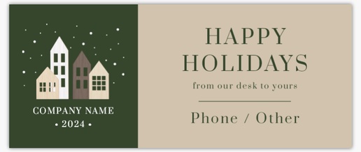 A real estate agents seasonal cream brown design for Holiday