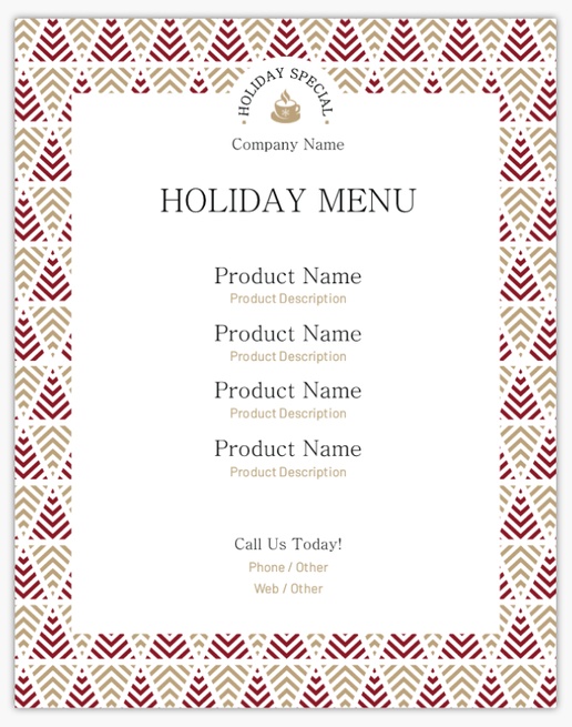 Design Preview for Holiday Aluminum A-Frame Signs Templates, 1 Insert - No Frame 22" x 28"