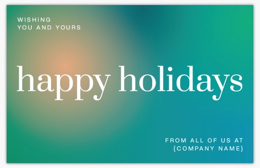 A company holiday card bold green design for Business