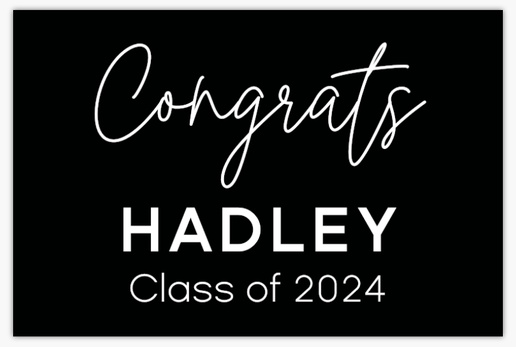 Design Preview for Design Gallery: Graduation Lawn Signs, 18" x 27" Horizontal