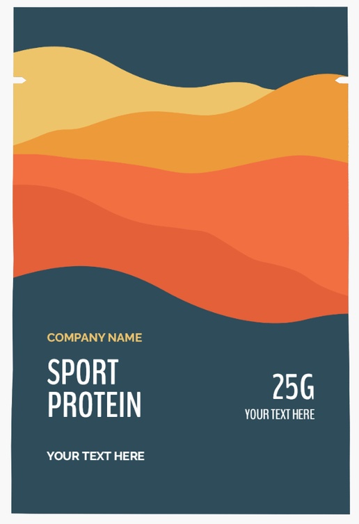 A supplements protein orange gray design