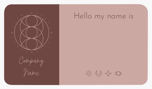 Design Preview for Beauty & Spa Name Tags Templates