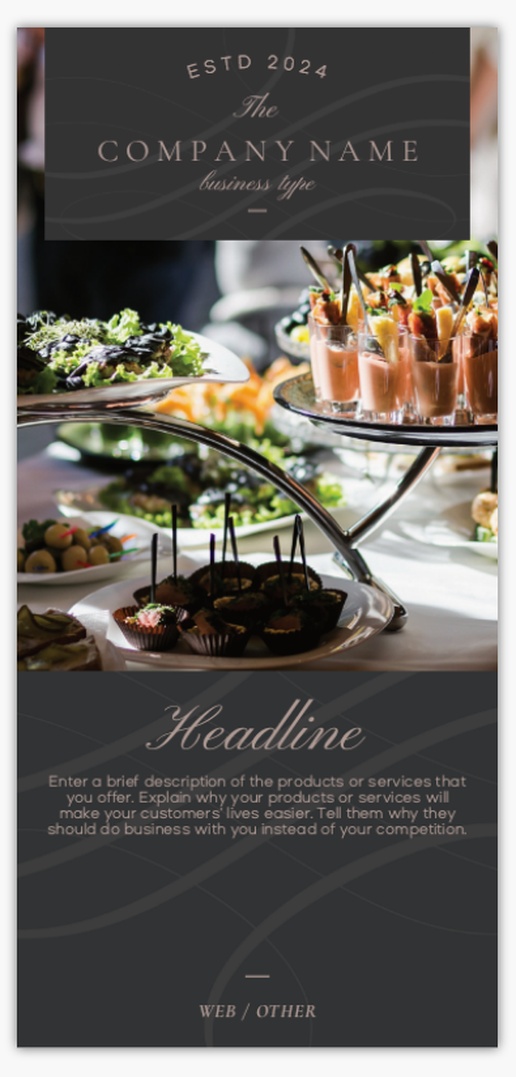 Design Preview for Design Gallery: Gourmet & Fine Food Postcards, DL