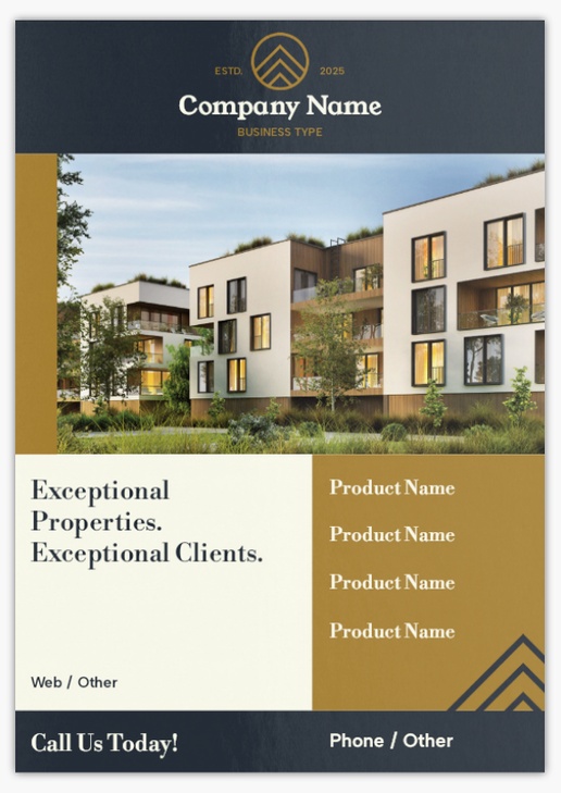 Design Preview for Design Gallery: Estate Agents Postcards, A5 (148 x 210 mm)