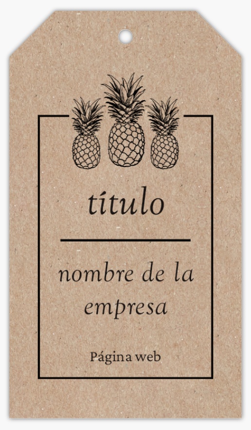 Vista previa del diseño de Galería de diseños de etiquetas colgantes para comida y bebida, 5 x 9 cm Papel Kraft