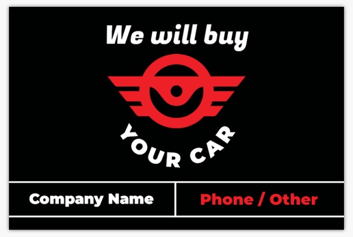 Design Preview for Design Gallery: Automotive & Transportation Lawn Signs, 18" x 27" Horizontal
