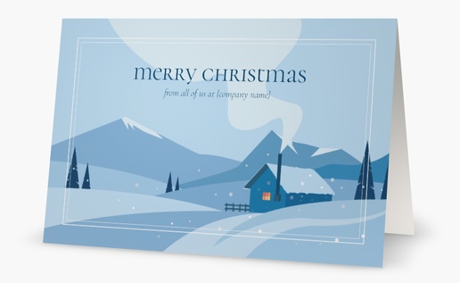 Design Preview for Design Gallery: 2023 Trend - Winter Elegance Christmas Cards, Folded 4.6" x 7.2" 