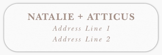 Design Preview for  Return Address Labels Templates, White Paper