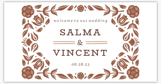 A cowgirl modern rustic red brown design for Wedding