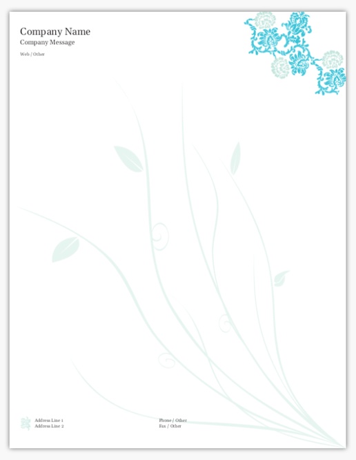 A 療法 フラワーショップの名刺 white blue design for Floral