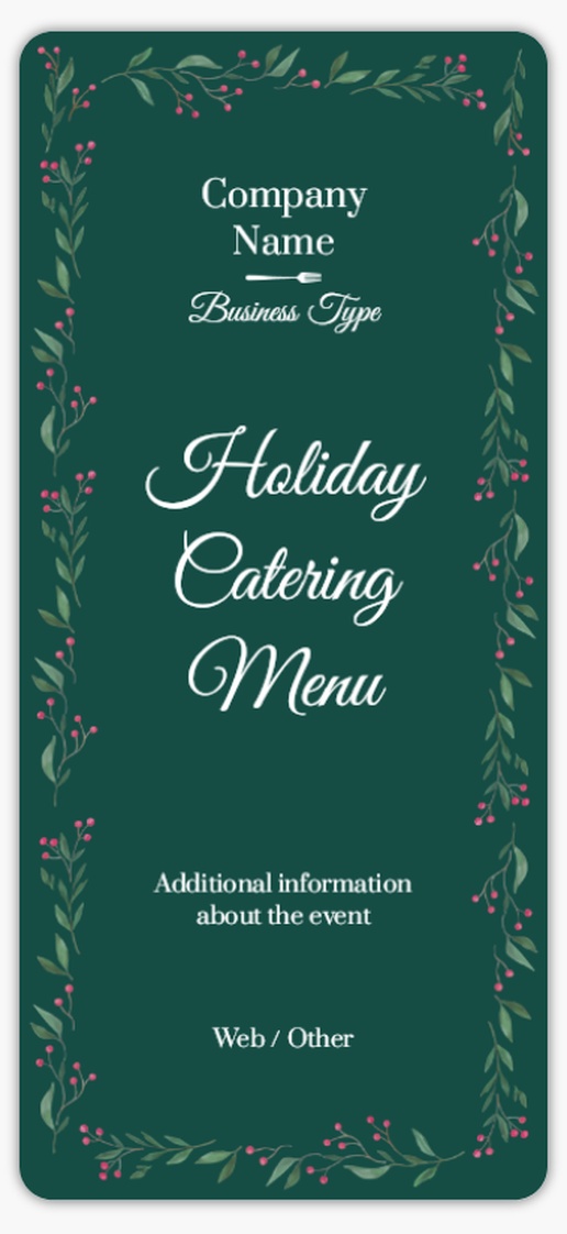 A restaurant food service gray design for Holiday
