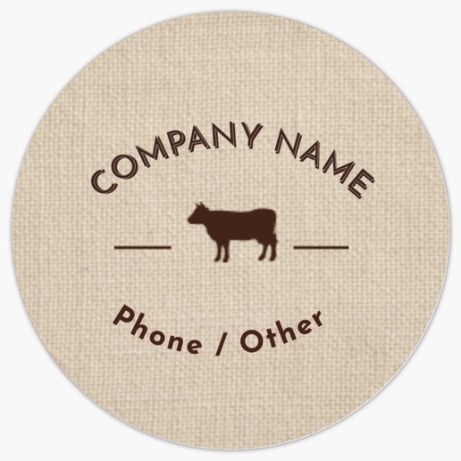 Design Preview for Agriculture & Farming Roll Labels Templates, 1" x 1"