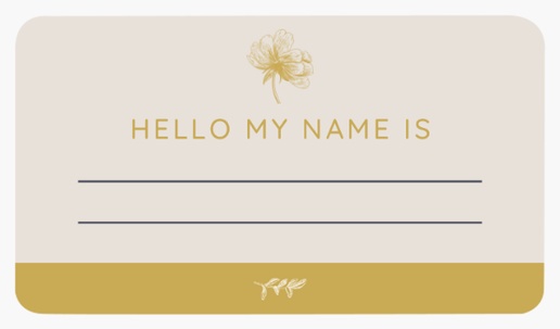 Design Preview for Beauty & Spa Name Tags Templates