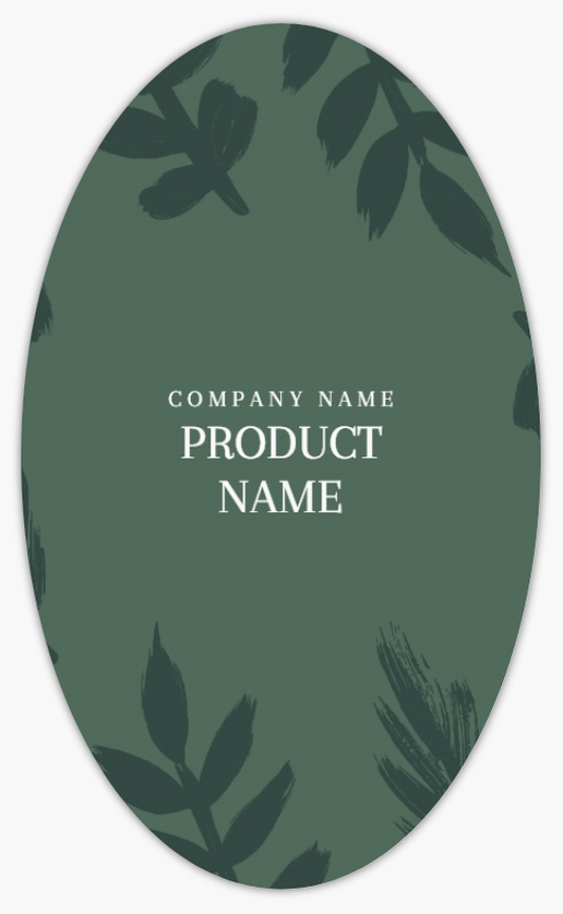 Design Preview for Holiday Product Labels on Sheets Templates, 3" x 5" Oval