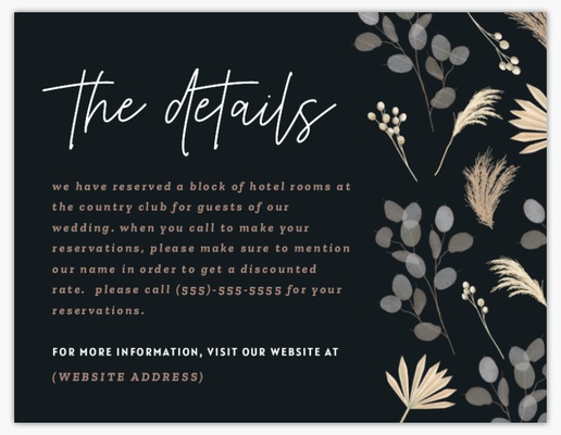 Design Preview for Destination Wedding Enclosure Cards Templates, Flat 5.5" x 4"