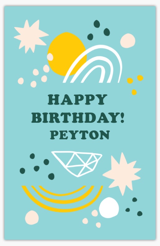 Design Preview for Birthday Foam Boards Templates, 11" x 17"