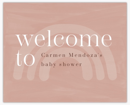 Design Preview for Baby Shower Foam Boards Templates, 16" x 20"
