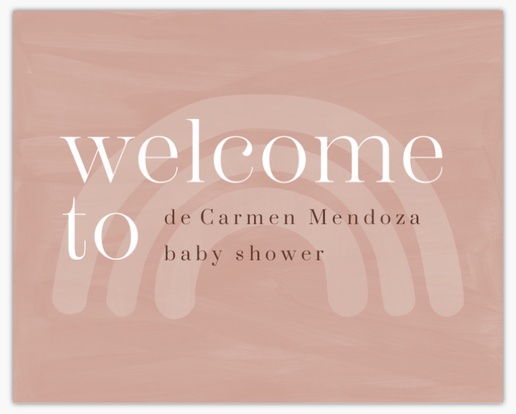 Un bienvenida bebé arco iris diseño marrón para Bebés