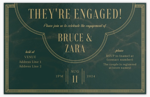 Design Preview for Design Gallery: Wedding Events Invitations & Announcements, Flat 18.2 x 11.7 cm