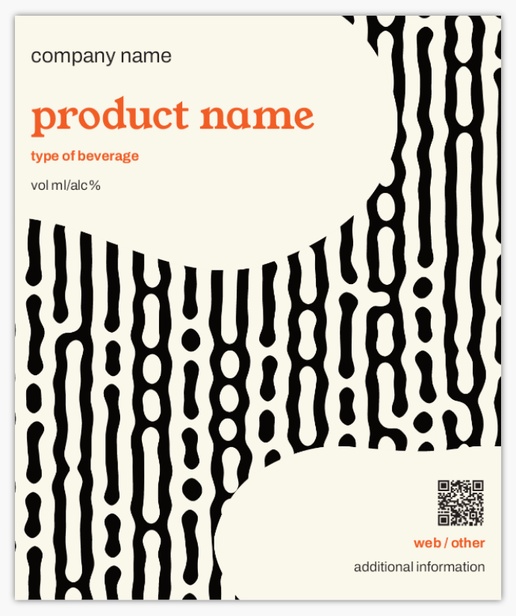 Design Preview for Design Gallery: Patterns & Textures Beer Labels, Rectangle 12 x 10 cm Vertical