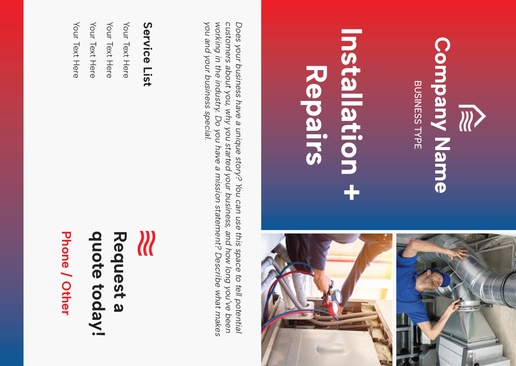 Design Preview for Design Gallery: Heating, Ventilation & Air Conditioning Postcards, A5 (148 x 210 mm)