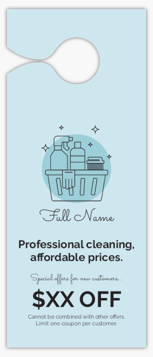 A house cleaner cleaner gray blue design