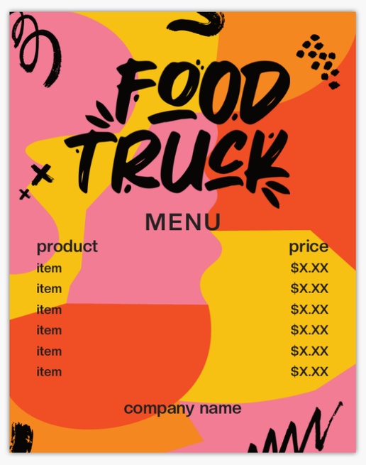Design Preview for Food & Beverage Aluminum A-Frame Signs Templates, 1 Insert - No Frame 22" x 28"