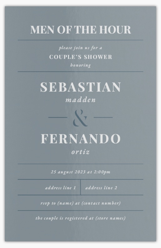 Design Preview for Design Gallery: Bridal Shower Invitations & Announcements, Flat 18.2 x 11.7 cm