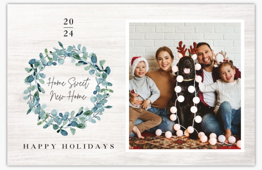 A new house moving holiday card white gray design for Theme with 1 uploads