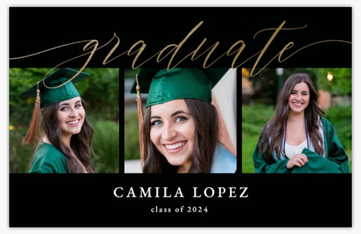 Design Preview for Graduation Invitations & Announcements Templates, 4.6” x 7.2” Flat