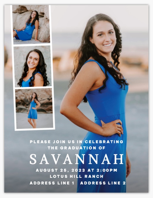 Design Preview for Design Gallery: Graduation Party Invitations & Announcements, 5.5" x 4" Flat