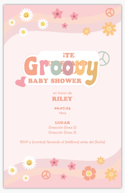 Un baby shower bebé diseño blanco rosa para Bebés