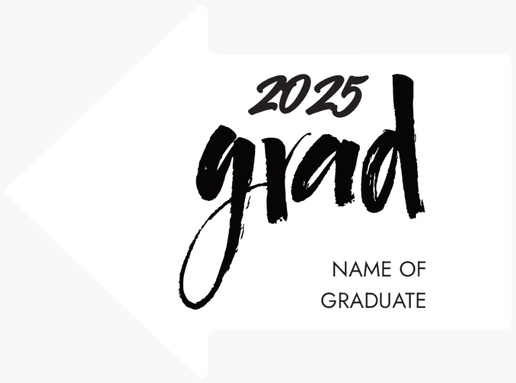 A graduation graduate white black design for Graduation
