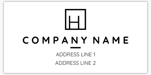 A minimal plain black design for Address